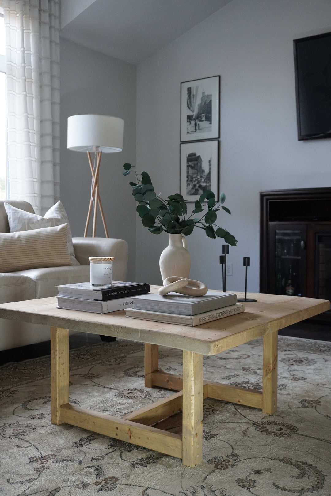 Algonquin Coffee Table / Square Coffee Table / Home Decor/ Vintage