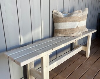 The Maple Creek Bench/Garden Bench/ Patio Bench/Outdoor Bench/ Deck Bench/ Contemporary Bench