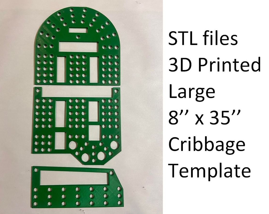 STL Files for Large Cribbage Template Jig Etsy