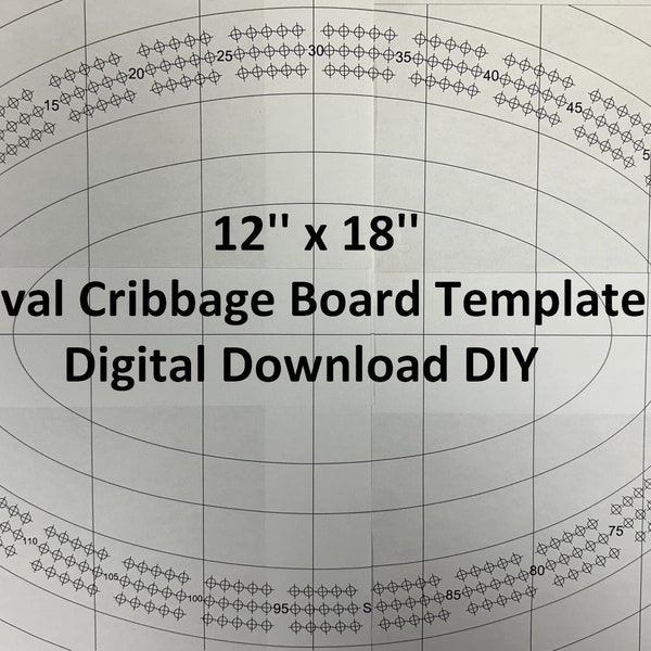 Printable Cribbage Board Template Etsy Printable Cribbage Board Template Etsy