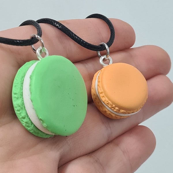 Collier Macaron, Français Macaron, Collier alimentaire, Bijoux alimentaires, Bijoux dessert, Cadeau Kawaii pour meilleur ami