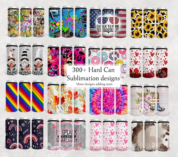 300 HARD Can Cooler Sublimation Designs Bundle Beer Cozies Etsy