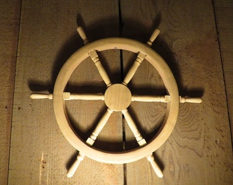 Wooden Boat Wheel