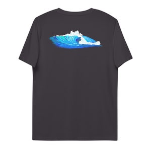 パラダイスウェーブ ユニセックス オーガニックコットン Tシャツ バックプリント