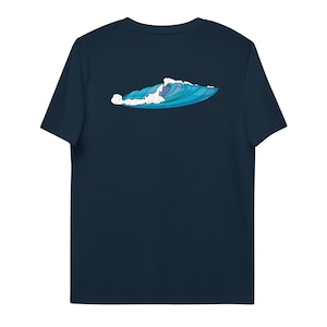 Comic Wave Unisex Organic Cotton T-Shirt Backprint