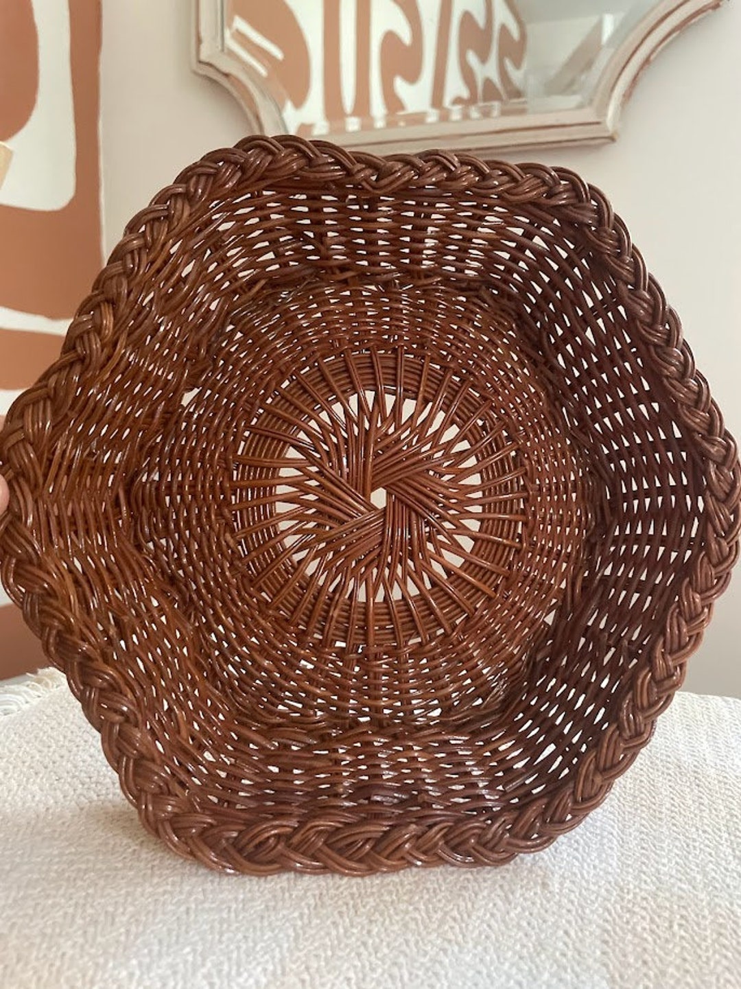 Vintage Wall Basket Etsy
