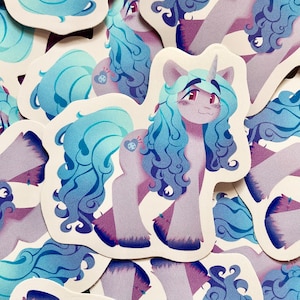 MLP my little pony g5 izzy moonbow sticker (3”)