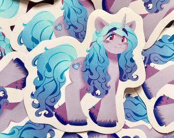 MLP my little pony g5 izzy moonbow sticker (3”)