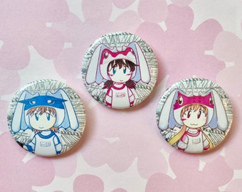 alien nine MINI pinback buttons! (1.5”)