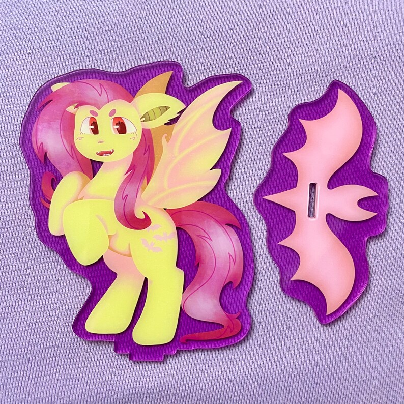 MLP My Little Pony Flutterbat Acrylic Stand Figure (5”) - Etsy