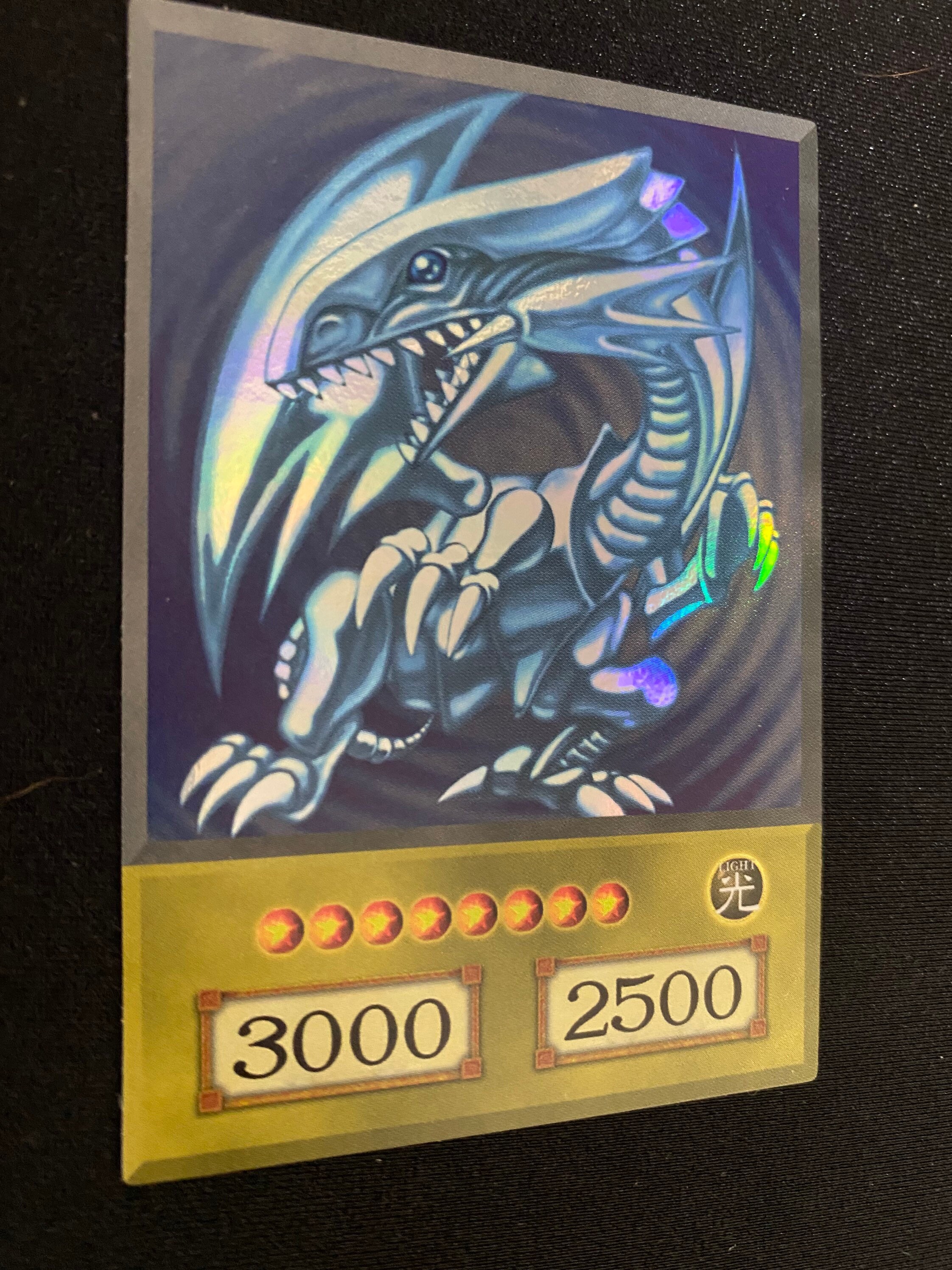 YUGIOH ORICA BLUE EYES WHITE DRAGON HOLO Custom Card BLAUÄUGIGER WEIßER