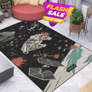 Star Wars, Star Wars Retro Vloerkleed, Populaire Film Serie Tapijt, Decoratief Tapijt, Home Decor, Tiener Kamer Vloerkleed, Salon vloerkleed, Gepersonaliseerd Cadeau, Tapijt