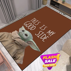 Personalized Room Decor Rug,Your Rug,Yoda Rug,Star Wars Rug,Minimalist Carpet,Antibacterial Rug,Home Decor,Printed Design Rug,Oversize Rug