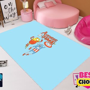 Cartoon Rug,Superhero Rug,Marvel Rug,Kids Room Carpet,Baby Room Rug,Child Room Carpet,Game Room Rug,Custom Rug,Personalized Gifts,Art Rug