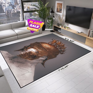 Gladiator Rug, Modern Rug, Personalized Gift, Oversize Rug, Aesthetic Design Rug, Living Room Rug, Kids Room Rug, Teen Room Rug, Digital Rug