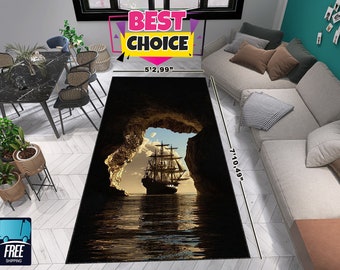 Pirates of the Caribbean Rug,Oversize Rug,Personalized Gift,Custom Rug,Movie Patterned Rug,Popular Rug,Famous Carpet,Oversize Carpet,Carpets