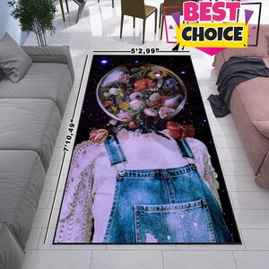 Diseño De Astronauta, Alfombra Rectangular, Alfombra Turca, Diseño Hecho A Mano, Alfombra Personalizada, Alfombra Personalizada, Regalos Para Habitación De Niños, Alfombra Privada
