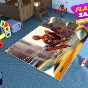 Spiderman Rug,Marvel Rug,Superhero Rug,Avengers Carpet,Kids Room Carpet,Teen Room Rug,Nursery Rug,Custom Rugs,Personalized Rug,Birthday Gift