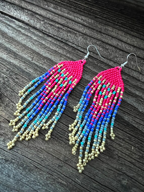 Fun beaded earrings deals