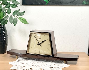 Restored ZentRa-Hermle Mid Century Mantel Clock with Chime - 1960 - with Guarantee - in working order