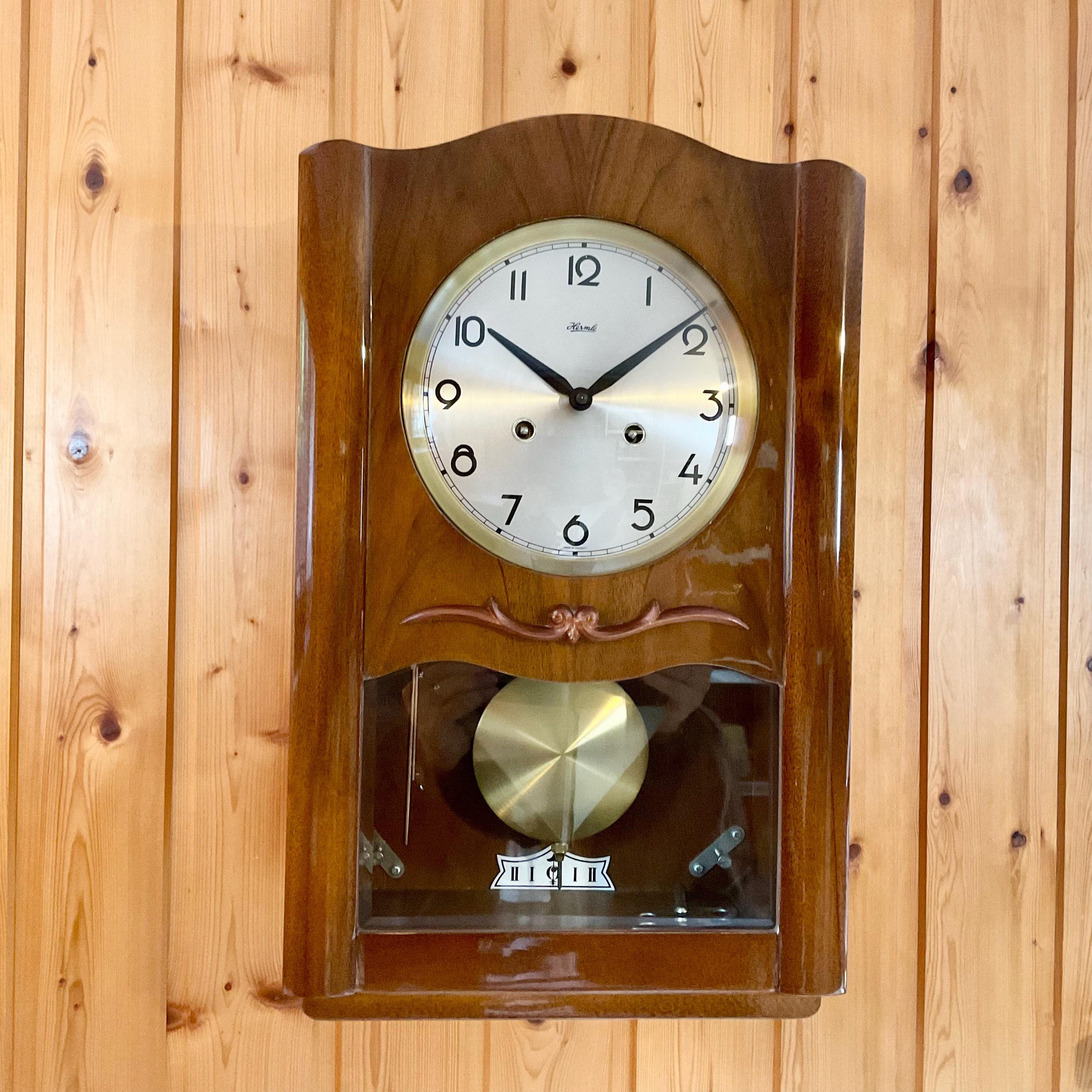Alte Standuhr Hermle Wanduhr Einstellen Aufziehen Wanduhr Pendel
