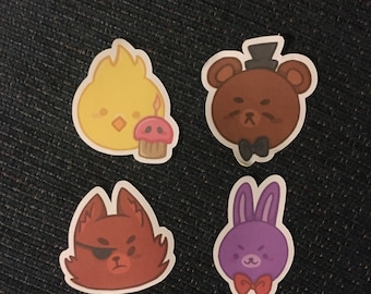 Five Nights at Freddy’s Character Glossy Stickers