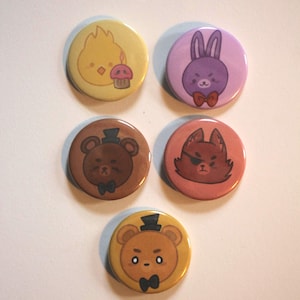 Five Nights at Freddy’s Character Buttons
