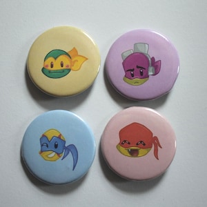 Turtle-Inspired TMNT Rise Buttons