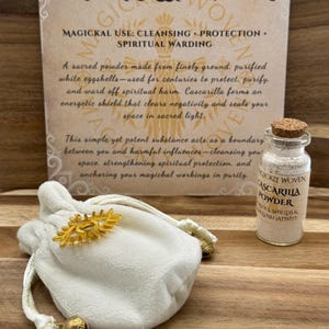 Cascarilla Powder for Protection & Cleansing, Eggshell Powder, Spiritual Cleansing, Warding, Hoodoo, Wicca, Witchcraft Supplies