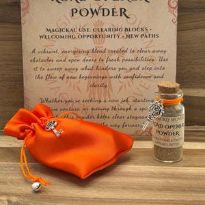 Road Opener Powder for Luck, Success & Opportunity, Remove Blockages, New Beginnings, Abundance and Money Magic, Witchcraft Supplies