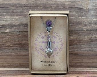 Love & Attraction Necklace, Romance Amulet, Self Love Charm, Witchcraft Jewellery, Heart Healing Talisman, Spiritual Gift