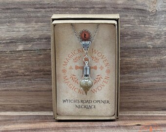 Road Opener Necklace, New Beginnings Amulet, Opportunity & Success Charm, Witchcraft Jewellery, Spiritual Path Talisman