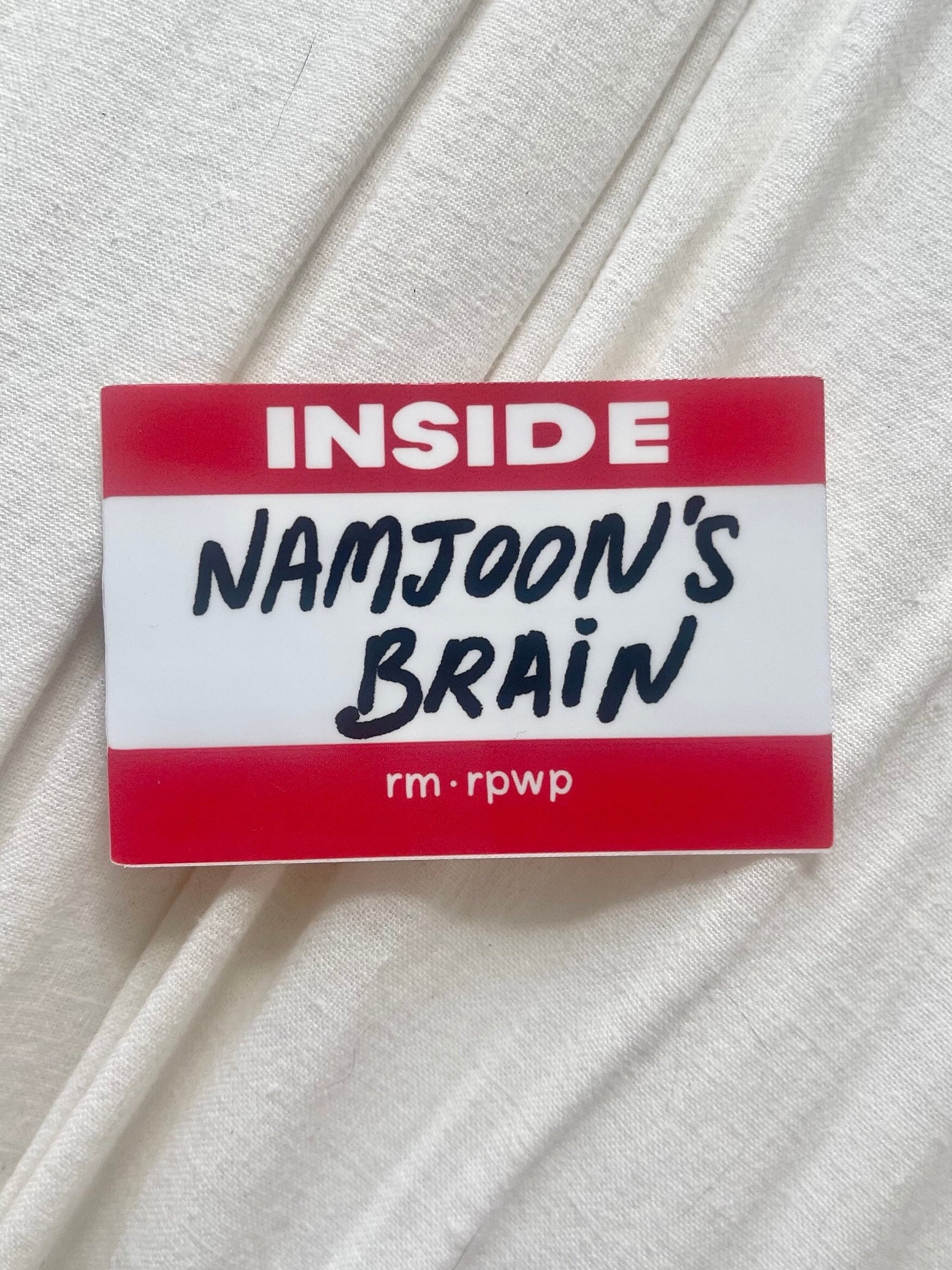 BTS RM Inside Namjoon's Brain Sticker (LOST!) | Weatherproof Vinyl