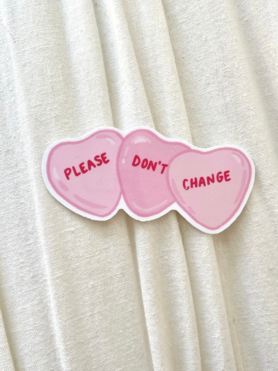 Please Don’t Change Lyrics Sticker | BTS | Jungkook - Etsy