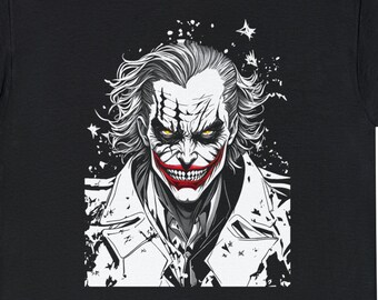 Clown Prince of Crime, T-shirt met handgetekende schets: superschurk stripfan, nerd-T-shirt