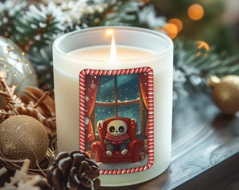 Mysig julskalle PNG, snögubbe vinterkonst, eldstadsdekor digital nedladdning