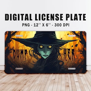 Witchy Love Counsel Car License Plate PNG digital download, sublimation print design. Breakup gift, funny gift for ex, dumped girlfriend gag