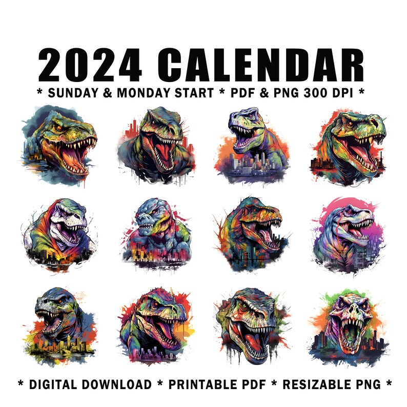 Jurassic Park Calendar
