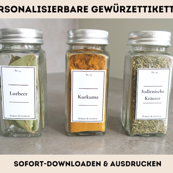 Etiketten Zum Ausdrucken - Etsy UK
