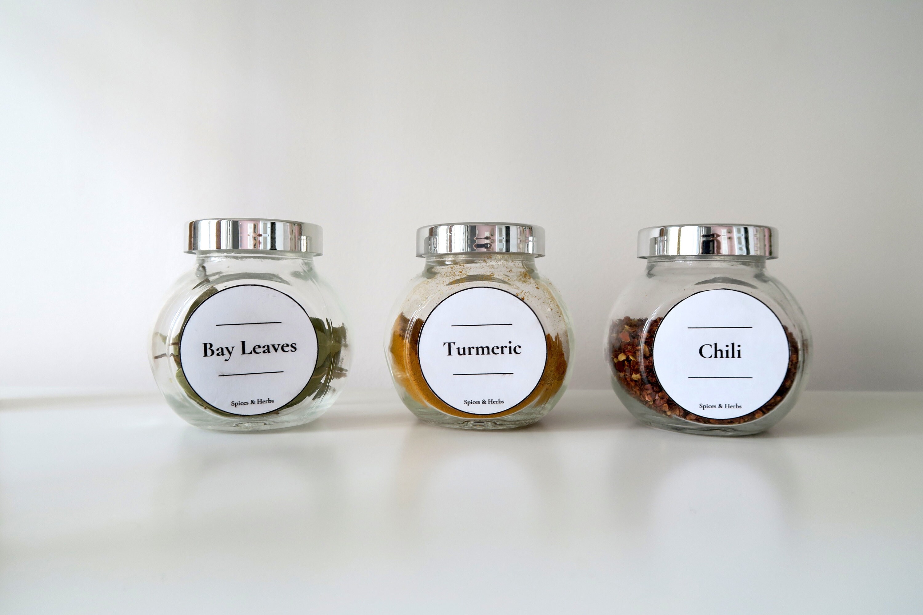 Printable Round Spice Labels,spice Jar Label Templates, Editable ...