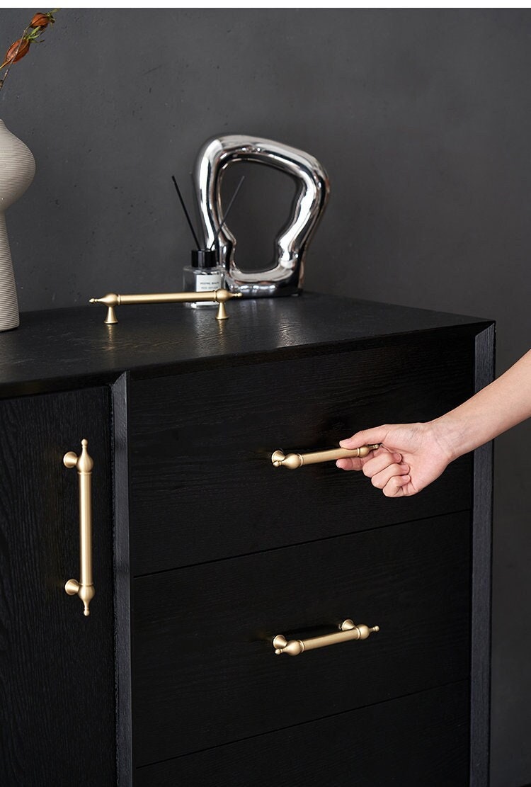 Solid Brass Knobs Solid Brass Handles Decorative Handles Etsy