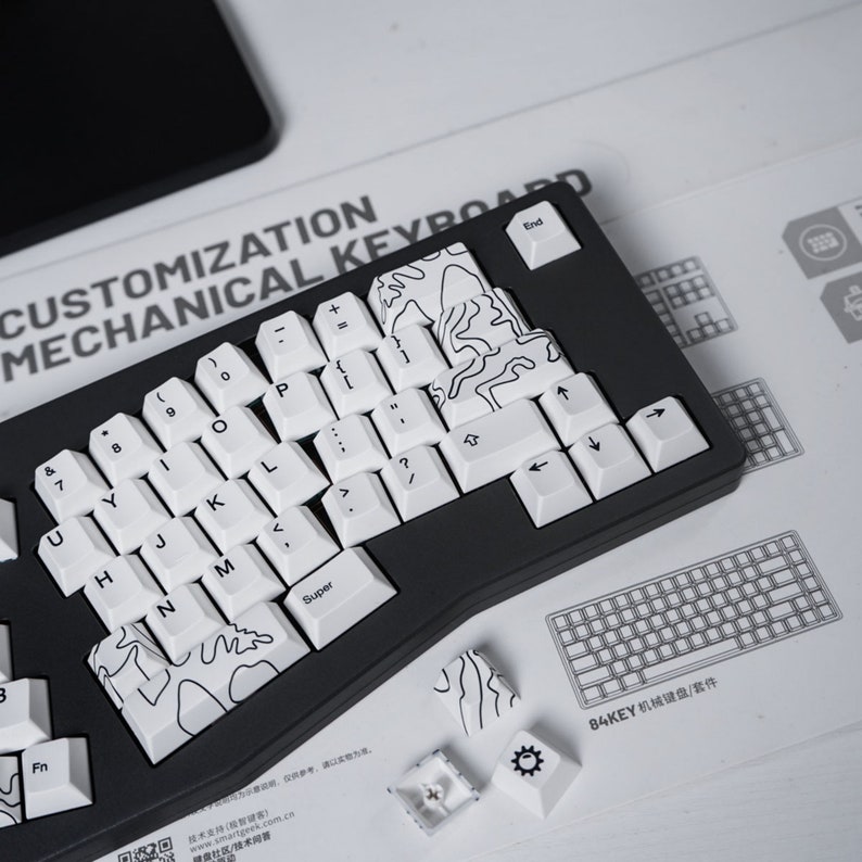 140PCS White Canyon Theme Keycap Setwhite Keycappbt Etsy UK