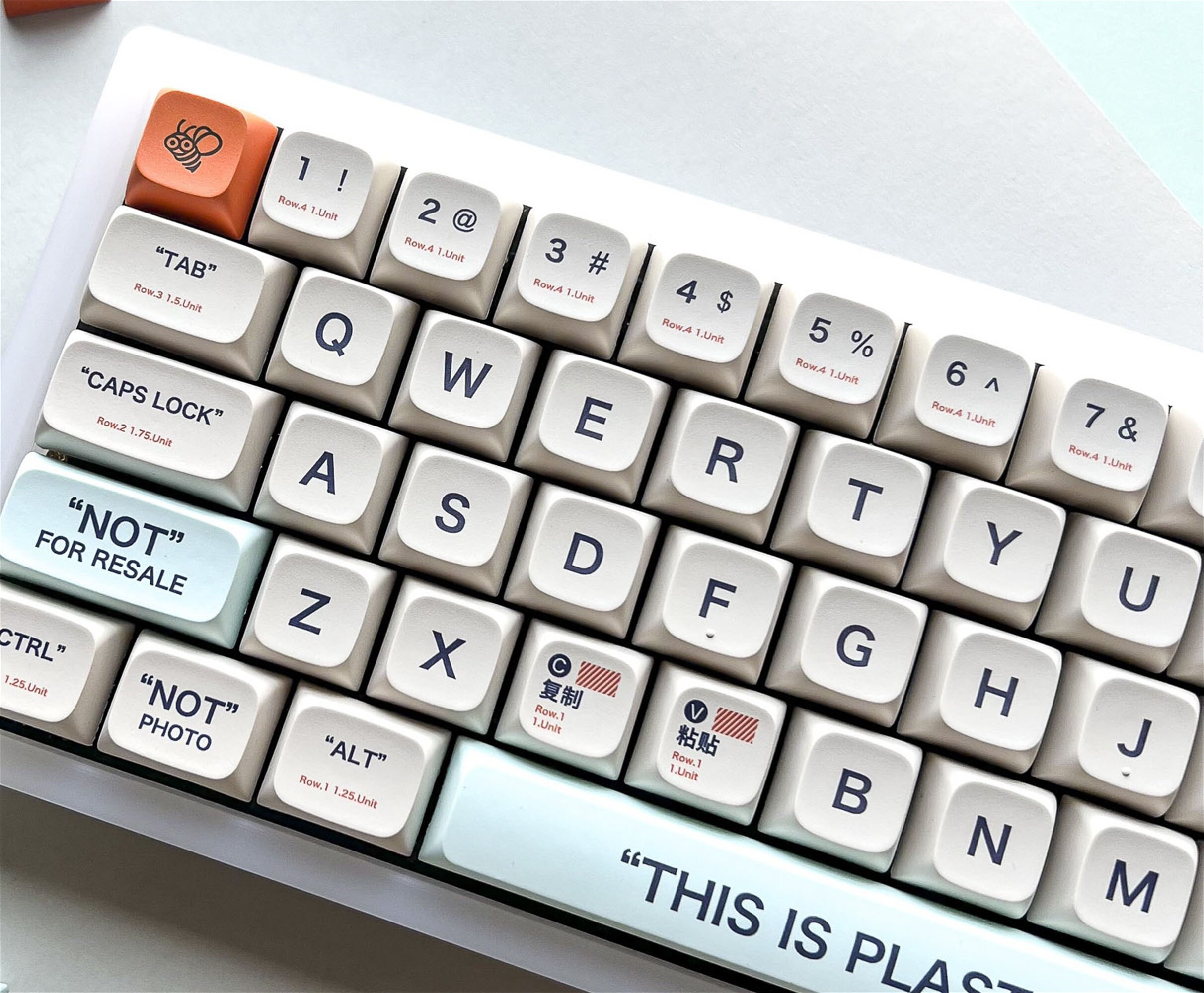 Plastic Theme Keycaps Set Beige Keycaps Set PBT Material Etsy UK