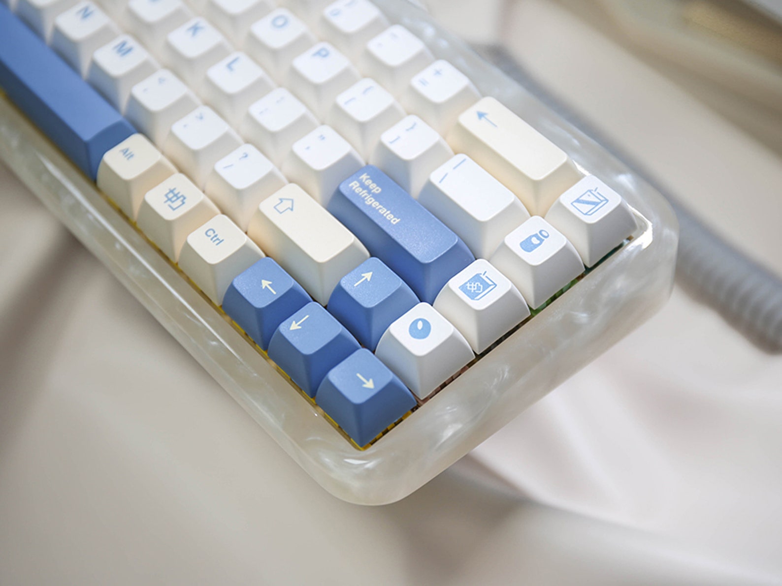 Soy Milk Theme Keycaps Set Milk Keycaps PBT Material Etsy Finland