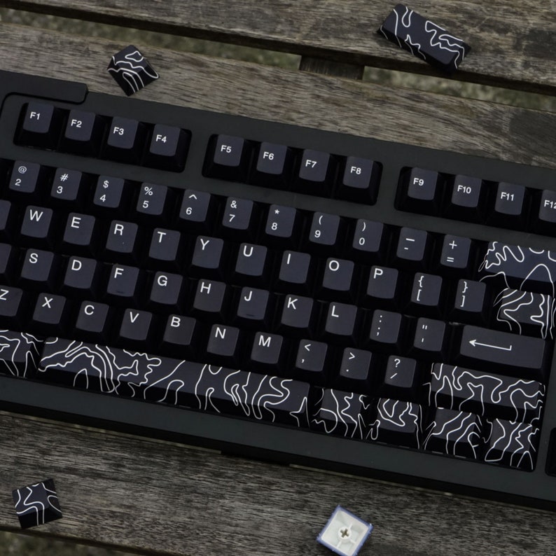 146PCS Black Canyon Theme Keycap Set,black Keycap,pbt Keycap,cherry