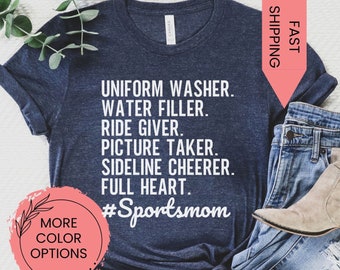 Sports Mom Shirt, Gift For Mom, Baseball Mom Shirt, Football Mom Shirt, Mom Life Shirt, Game Day Gift, Team Mother Shirt, Mom Birthday Gift