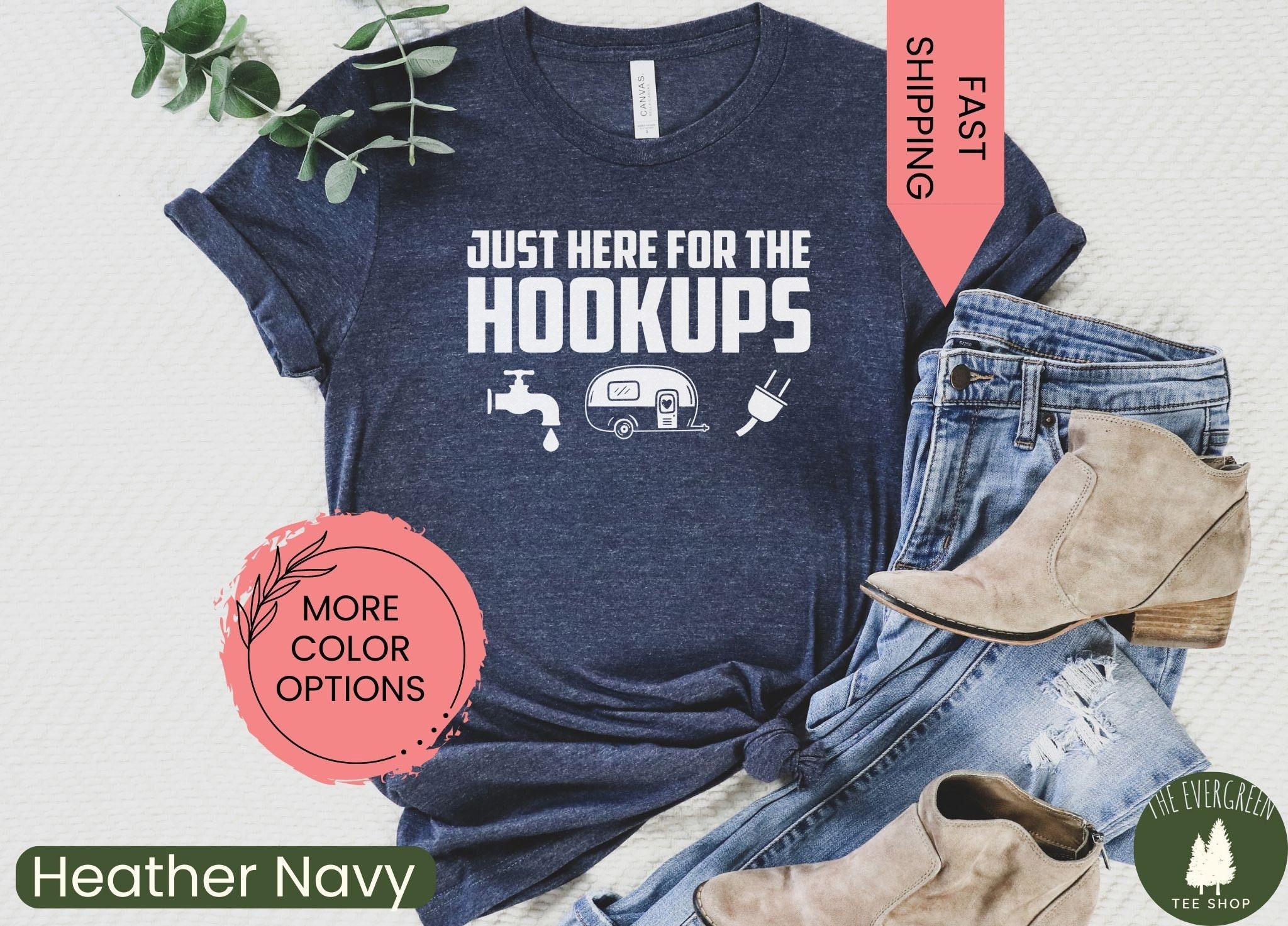 RV Tee Shirt Hookup, RV Hookups Tshirt, Here for The Hookups RV Shirt, RV Shirt, Funny RV T Shirts, RV Camping Shirt, RV Hookups Tee