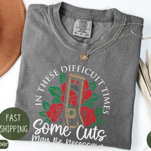 French Revolution Guillotine Shirt, Anti Capitalism Social Justice Liberal Leftist Resistance Tee, Eat the Rich, Cuts May Be Necessary