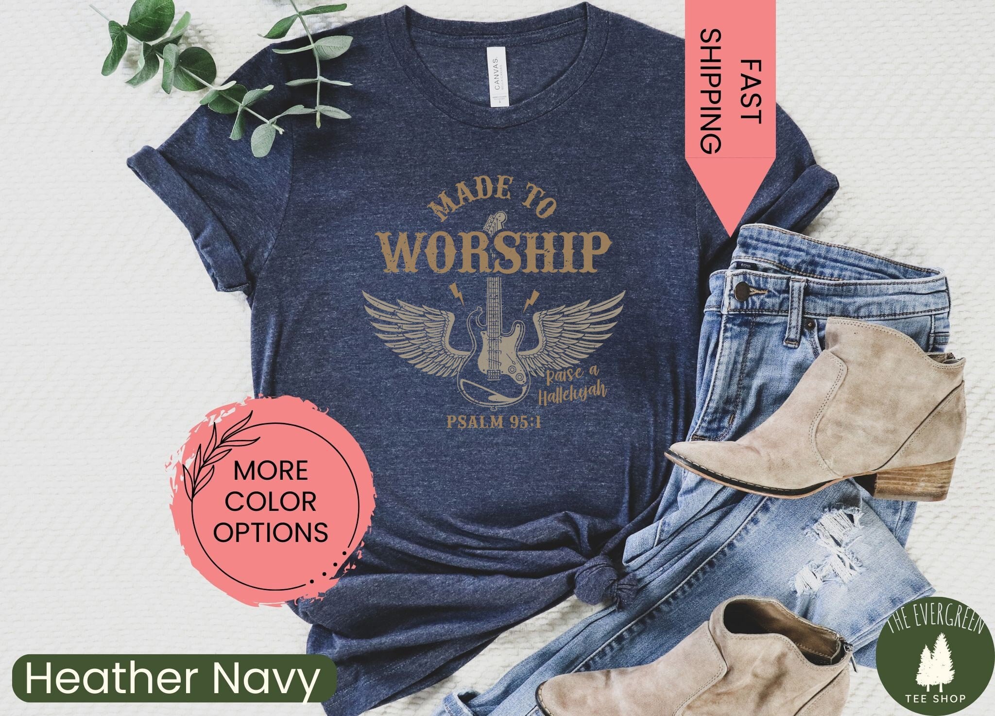 Worship Shirt Psalm 95 Faith Shirt, , Christian, Trendy Christian Shirts, Bible Verse Shirts Oversized Shirt, Religious Shirt