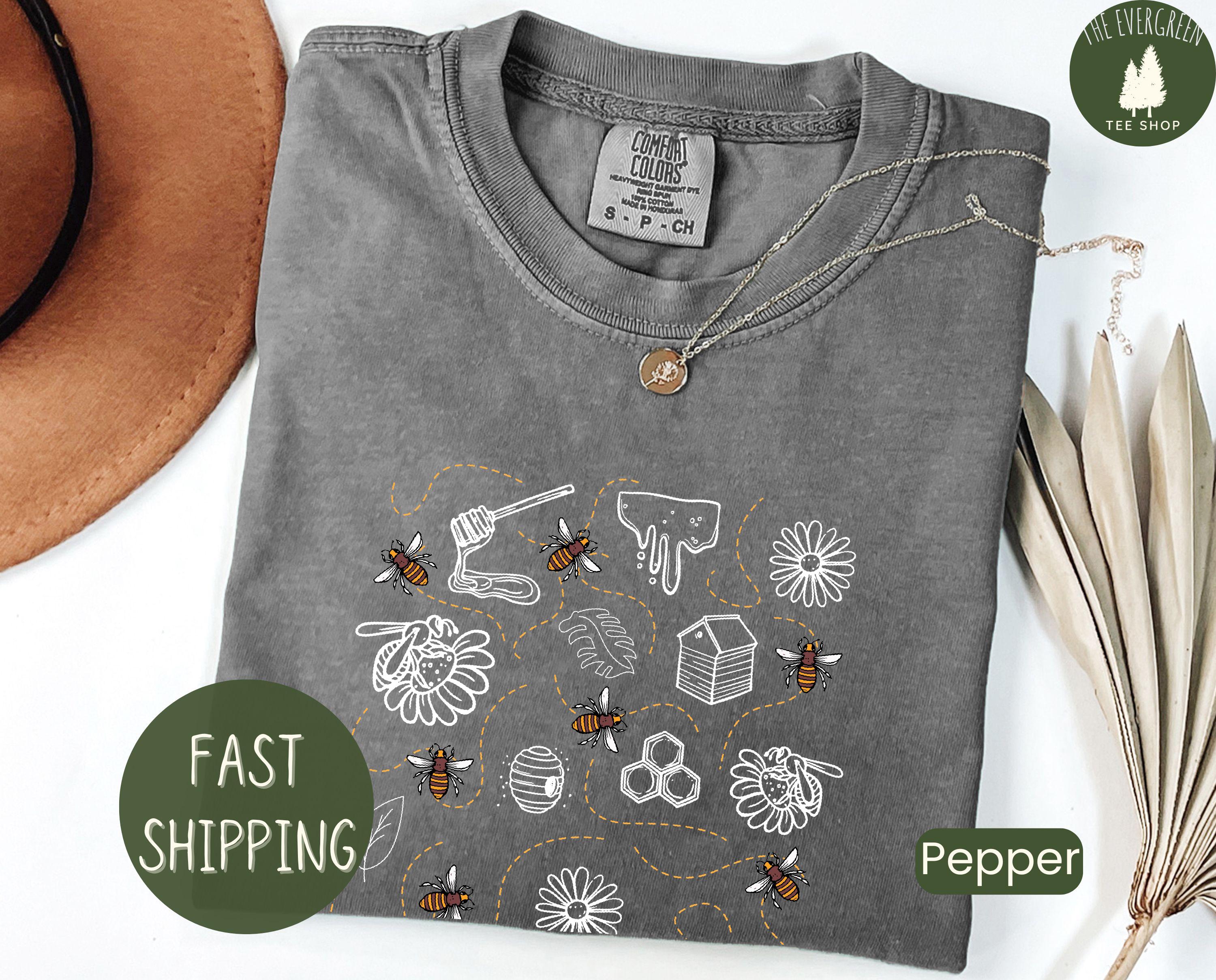 DOODLE PRINT HONEYCOMB WAFFLE LONG SLEEVE T-SHIRT／ Ekouaer Men's Long Sleeve Shirts Honeycomb Waffle Pullover